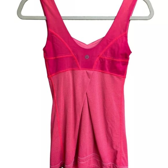 Lululemon Women's Hustle and Bustle Tank Raspberry Glo Light Size 2 - Picture 2 of 5